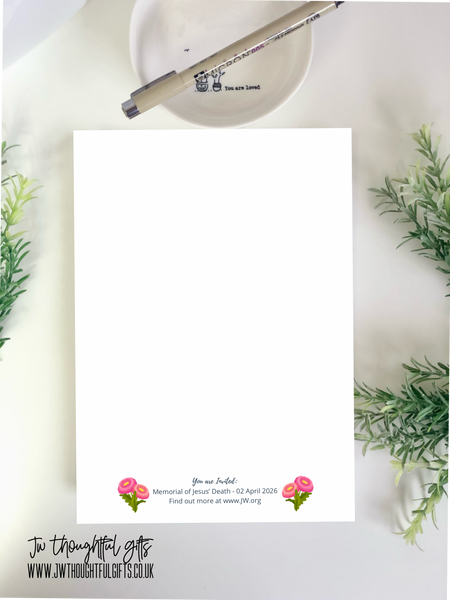 2026 Spring Memorial with A4 or A5 mix pack - JW Letter Writing Paper