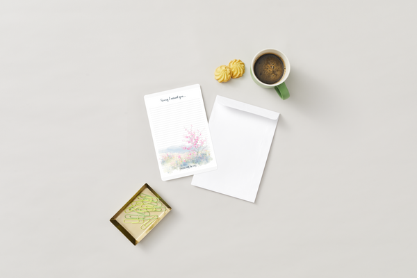 Sorry I missed you spring floral A4 or A5 mix pack - JW Letter Writing Paper
