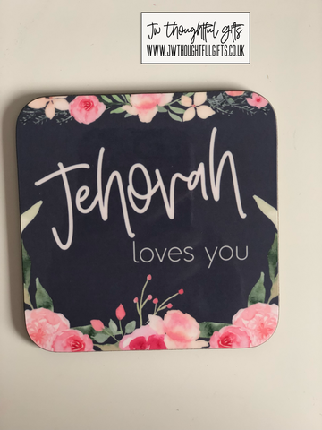 Jehovah loves you Coaster