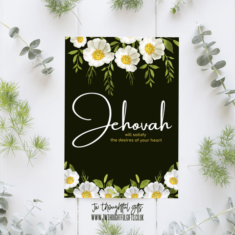 JW Thoughtful Gifts Cards Jehovah will satisfy the desires of your heart