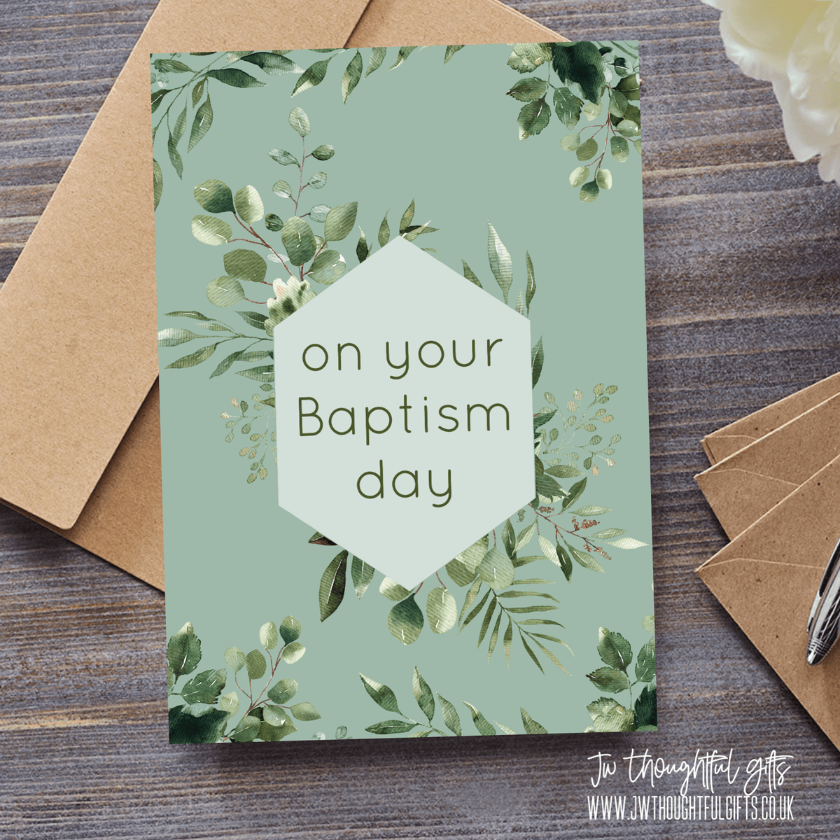 On your baptism day, baptism card – JWThoughtfulGifts