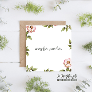 JW Thoughtful Gifts Cards Sorry for your loss
