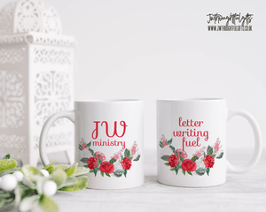 JW Thoughtful Gifts Mugs JW ministry mug, letter writing fuel mug - can be personalised