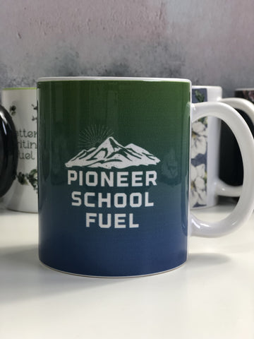 JW Thoughtful Gifts Mugs JW pioneer school mug with mountain - can be personalised