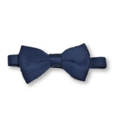 JWThoughtfulGifts Bowtie Midnight Blue Kids Handknitted superb quality Bowties