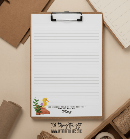 JWThoughtfulGifts letter writing paper Seahorse 'was it designed'? JW Letter Writing Paper A4 Printable, Instant Download